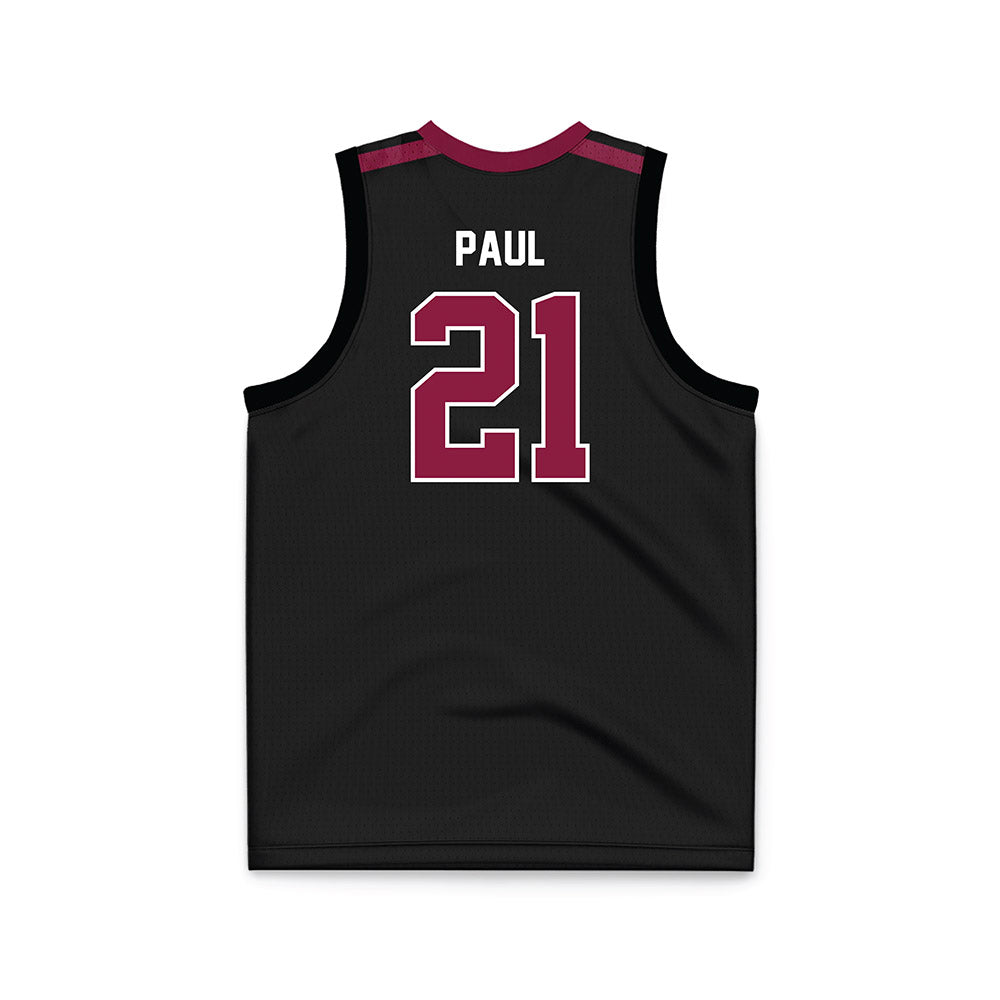 EKU - NCAA Men's Basketball : Yvens Paul - Black Basketball Jersey-1