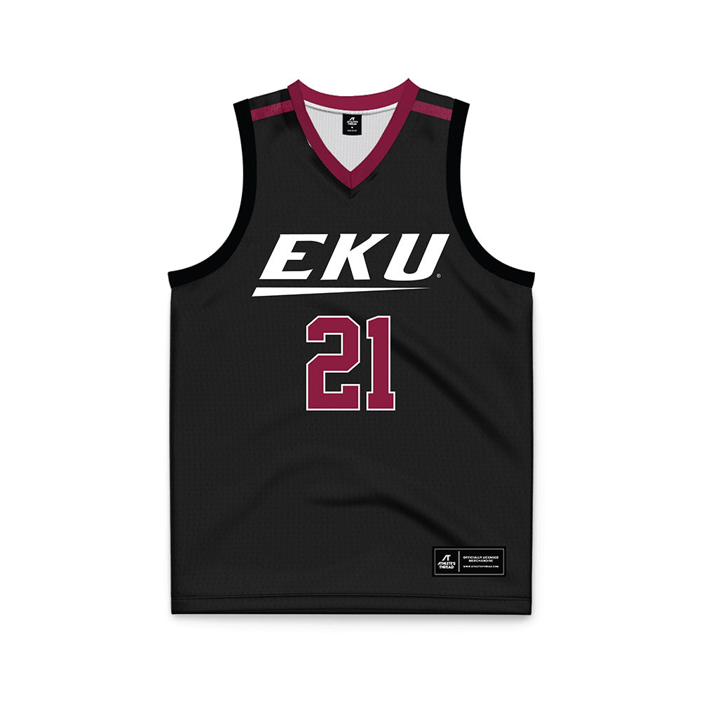 EKU - NCAA Men's Basketball : Yvens Paul - Black Basketball Jersey-0