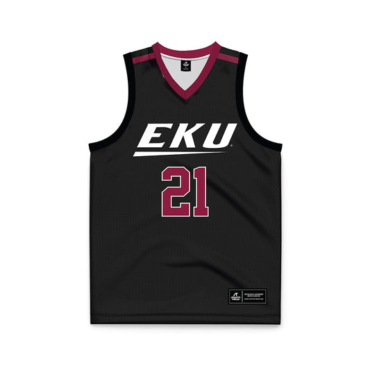 EKU - NCAA Men's Basketball : Yvens Paul - Black Basketball Jersey-0