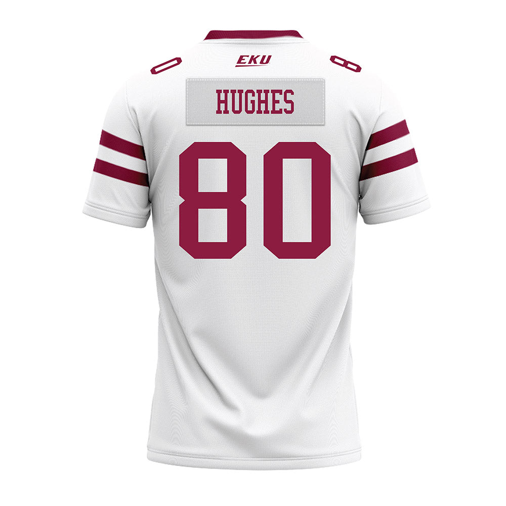 EKU - NCAA Football : Kobie Hughes - White Premium Football Jersey-1