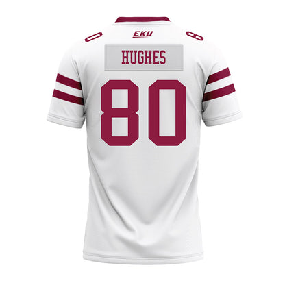 EKU - NCAA Football : Kobie Hughes - White Premium Football Jersey-1