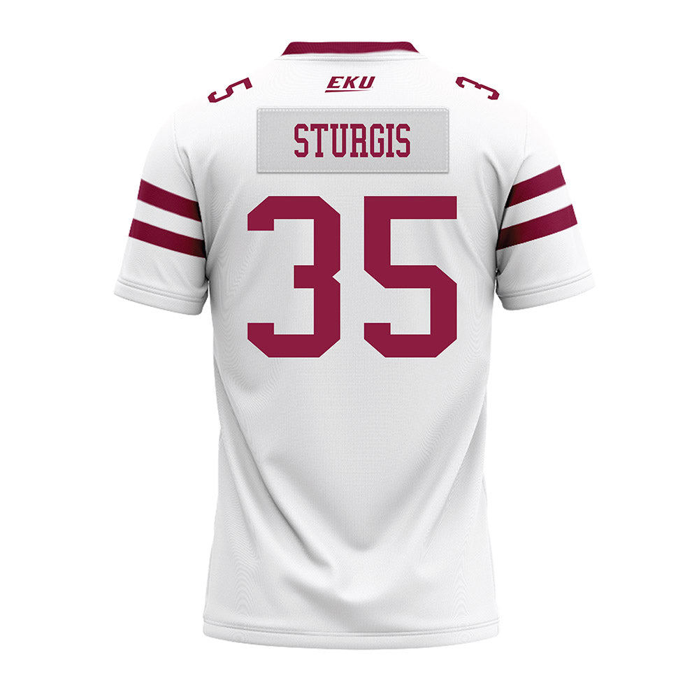 EKU - NCAA Football : Davion Sturgis - White Premium Football Jersey-1