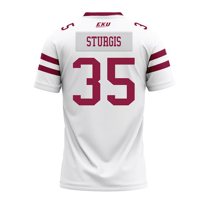 EKU - NCAA Football : Davion Sturgis - White Premium Football Jersey-1