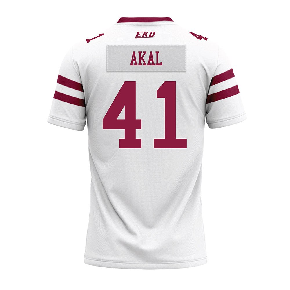 EKU - NCAA Football : Darius Akal - White Premium Football Jersey-1