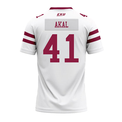 EKU - NCAA Football : Darius Akal - White Premium Football Jersey-1