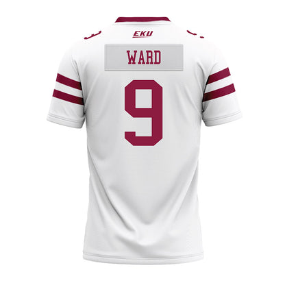 EKU - NCAA Football : Jaheim Ward - White Premium Football Jersey-1