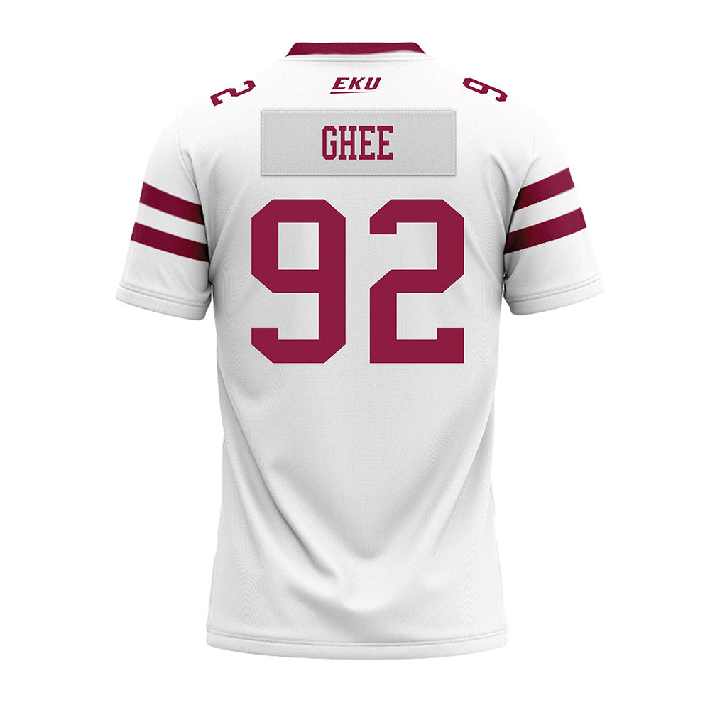 EKU - NCAA Football : Simon Ghee - Premium Football Jersey-1