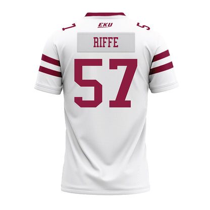 EKU - NCAA Football : Graysen Riffe - White Premium Football Jersey-1