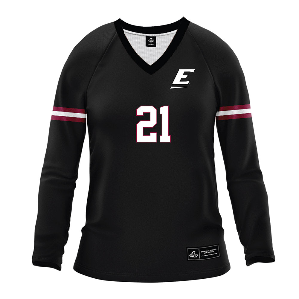 EKU - NCAA Women's Volleyball : Addison Burke - Black Volleyball Jersey-0