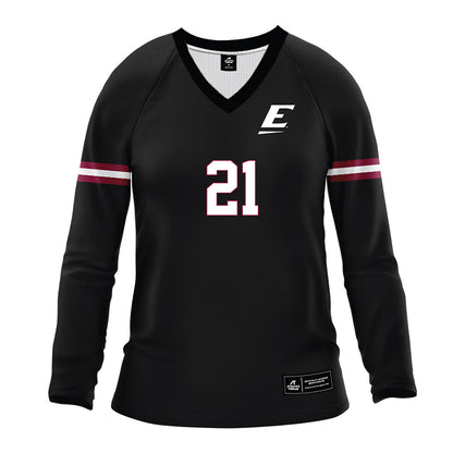EKU - NCAA Women's Volleyball : Addison Burke - Black Volleyball Jersey-0