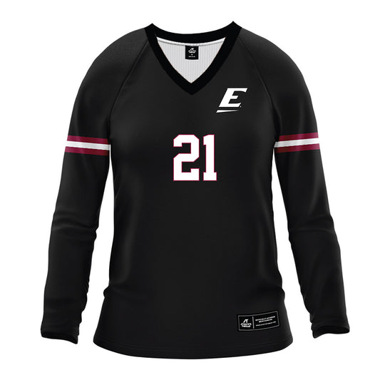 EKU - NCAA Women's Volleyball : Addison Burke - Black Volleyball Jersey-0