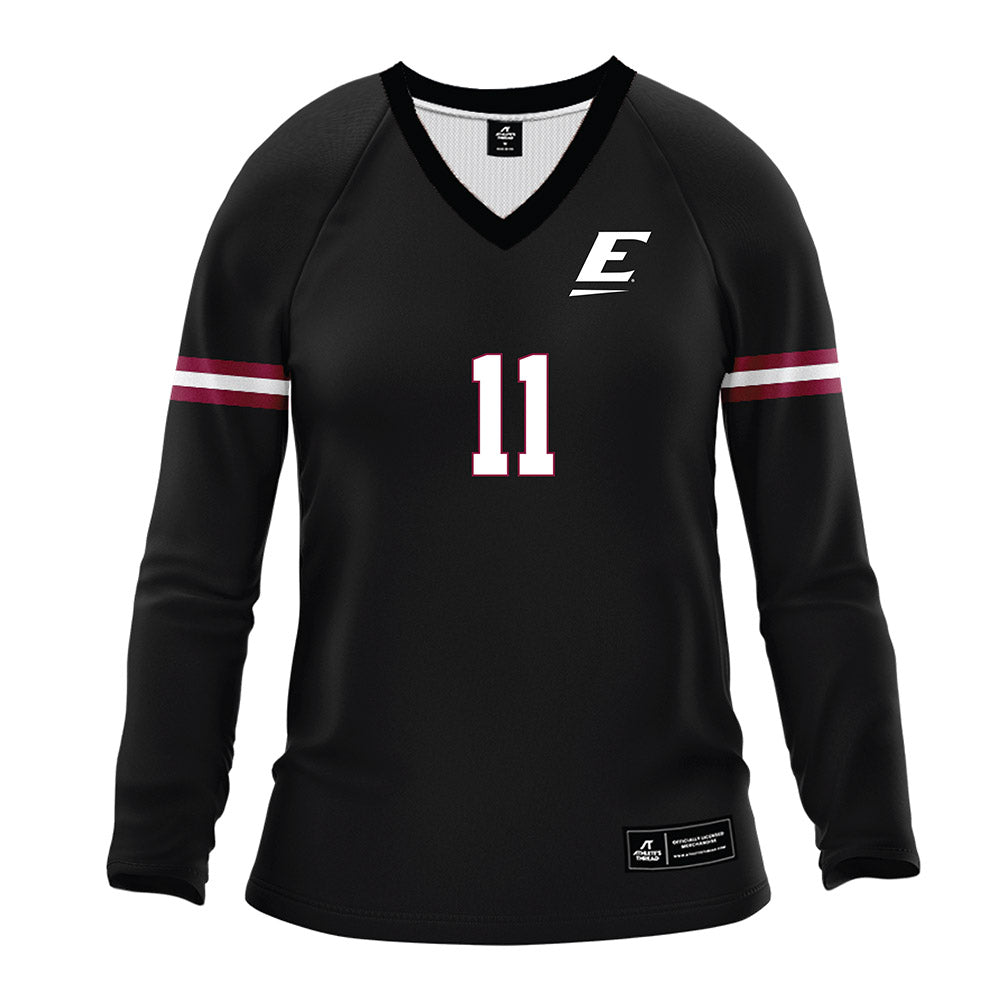 EKU - NCAA Women's Volleyball : Amanda Mack - Black Volleyball Jersey-0