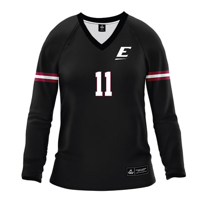 EKU - NCAA Women's Volleyball : Amanda Mack - Black Volleyball Jersey-0