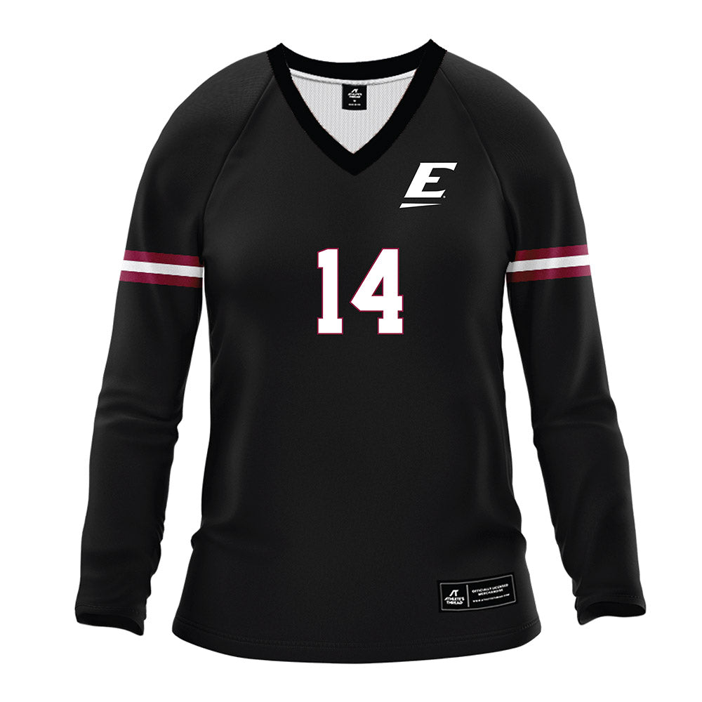 EKU - NCAA Women's Volleyball : Stella Terpening - Black Volleyball Jersey-0
