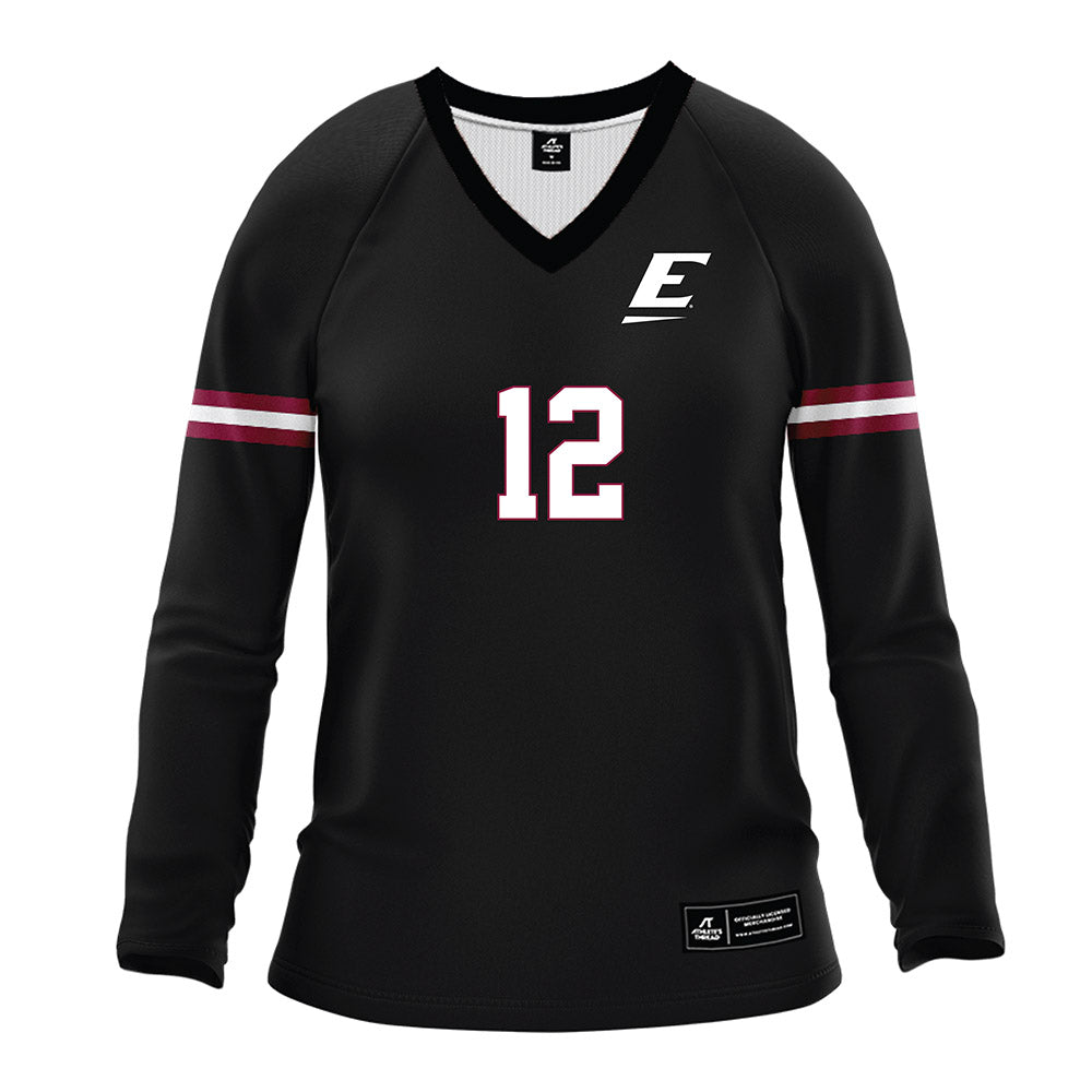 EKU - NCAA Women's Volleyball : Caitlyn Flees - Black Volleyball Jersey-0