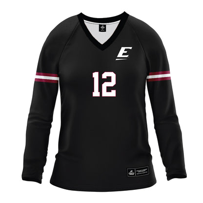 EKU - NCAA Women's Volleyball : Caitlyn Flees - Black Volleyball Jersey-0