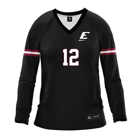 EKU - NCAA Women's Volleyball : Caitlyn Flees - Black Volleyball Jersey-0