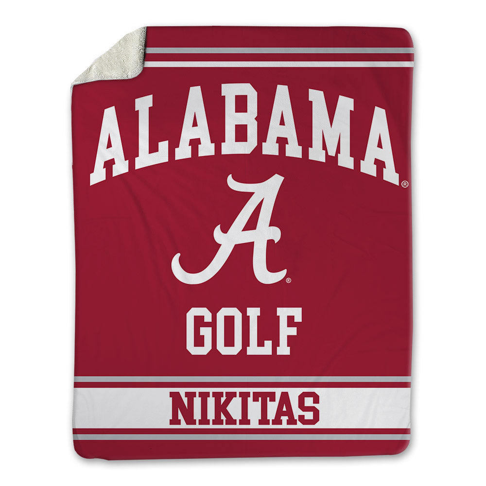 Alabama - NCAA Men's Golf : Charlie Nikitas - Blanket-0