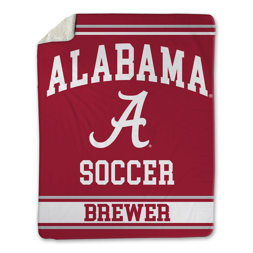 Alabama - NCAA Women's Soccer : Cali Brewer - Blanket-0