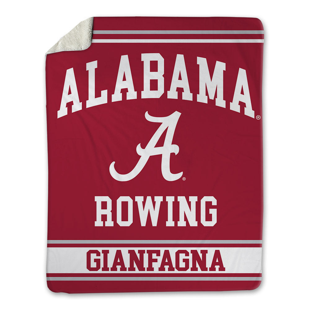 Alabama - NCAA Women's Rowing : Micaiah Gianfagna - Blanket-0