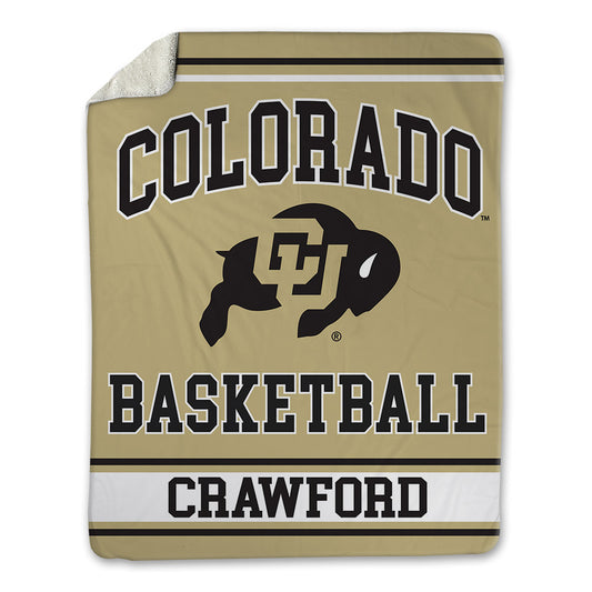 Colorado - NCAA Men's Basketball : Andrew Crawford - Blanket-0