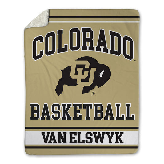 Colorado - NCAA Men's Basketball : Leonardo Van Elswyk - Blanket-0
