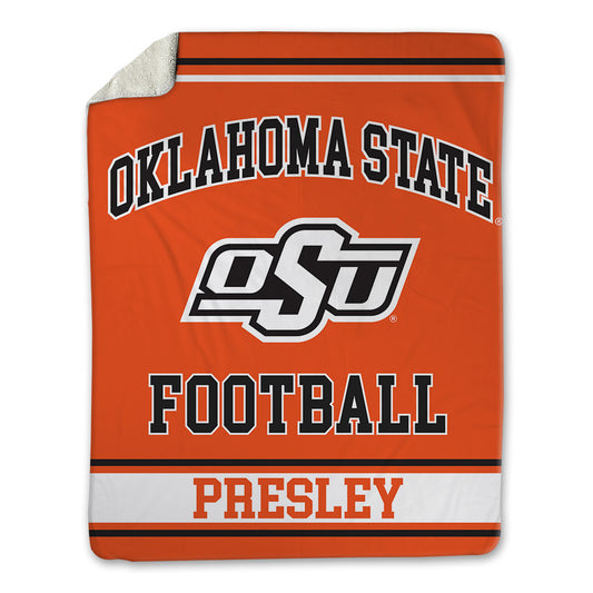 Oklahoma State - NCAA Football : Brennan Presley - Blanket-0