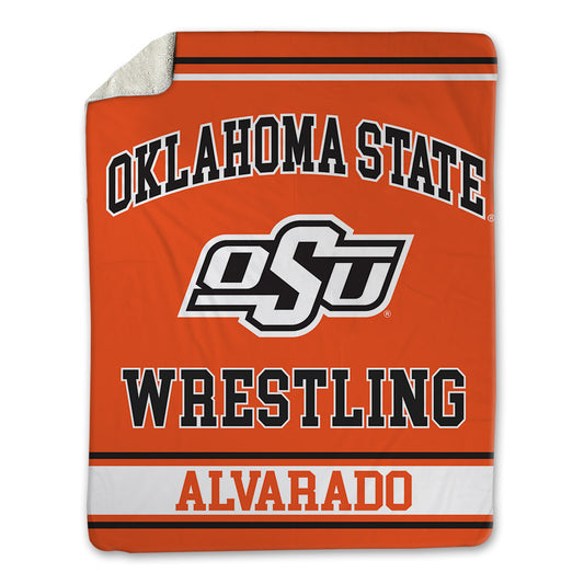 Oklahoma State - NCAA Wrestling : Carlos Alvarado - Blanket-0