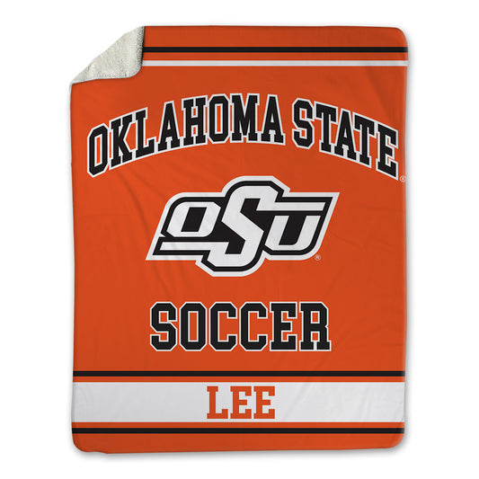 Oklahoma State - NCAA Women's Soccer : Alexis Lee - Blanket-0