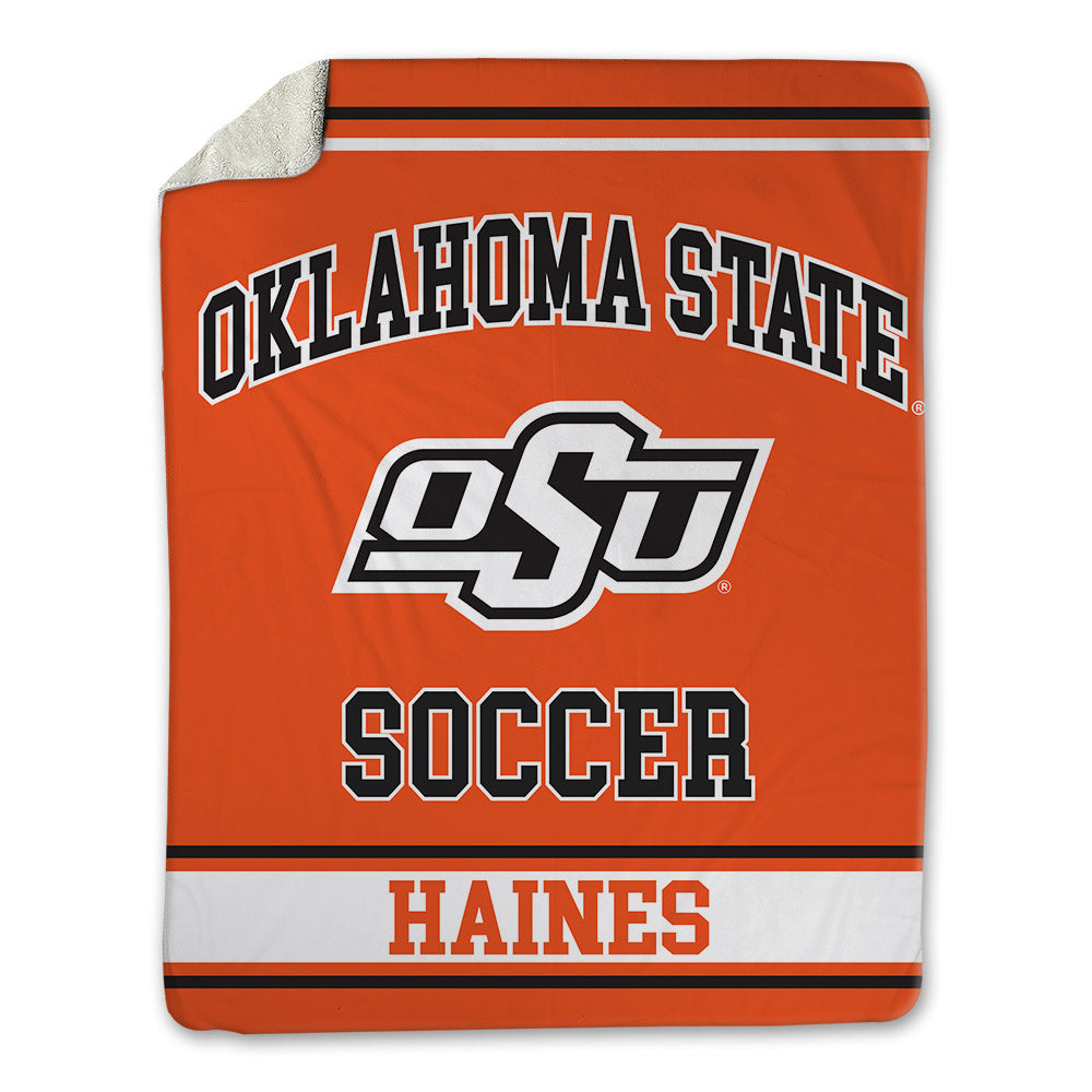 Oklahoma State - NCAA Women's Soccer : Megan Haines - Blanket-0