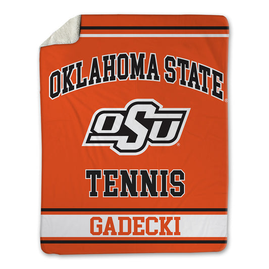 Oklahoma State - NCAA Men's Tennis : Thomas Gadecki - Blanket-0