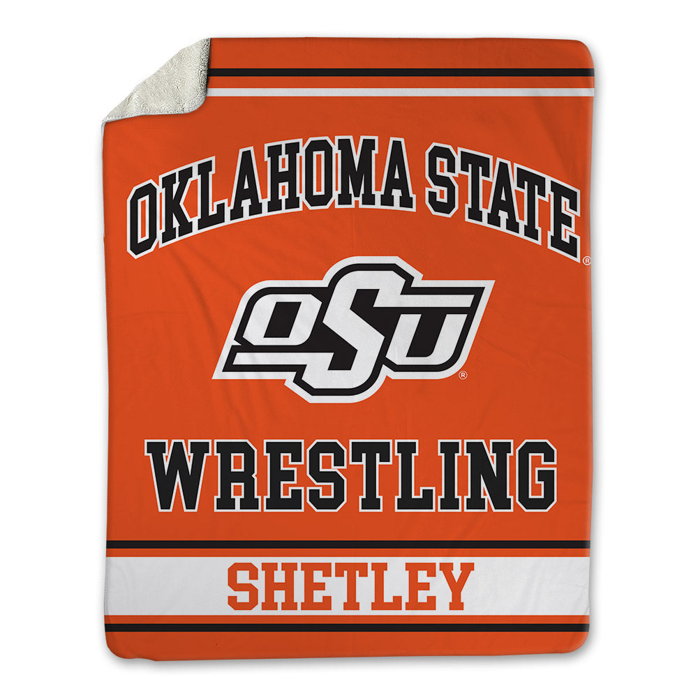 Oklahoma State - NCAA Wrestling : Evan Shetley - Blanket-0