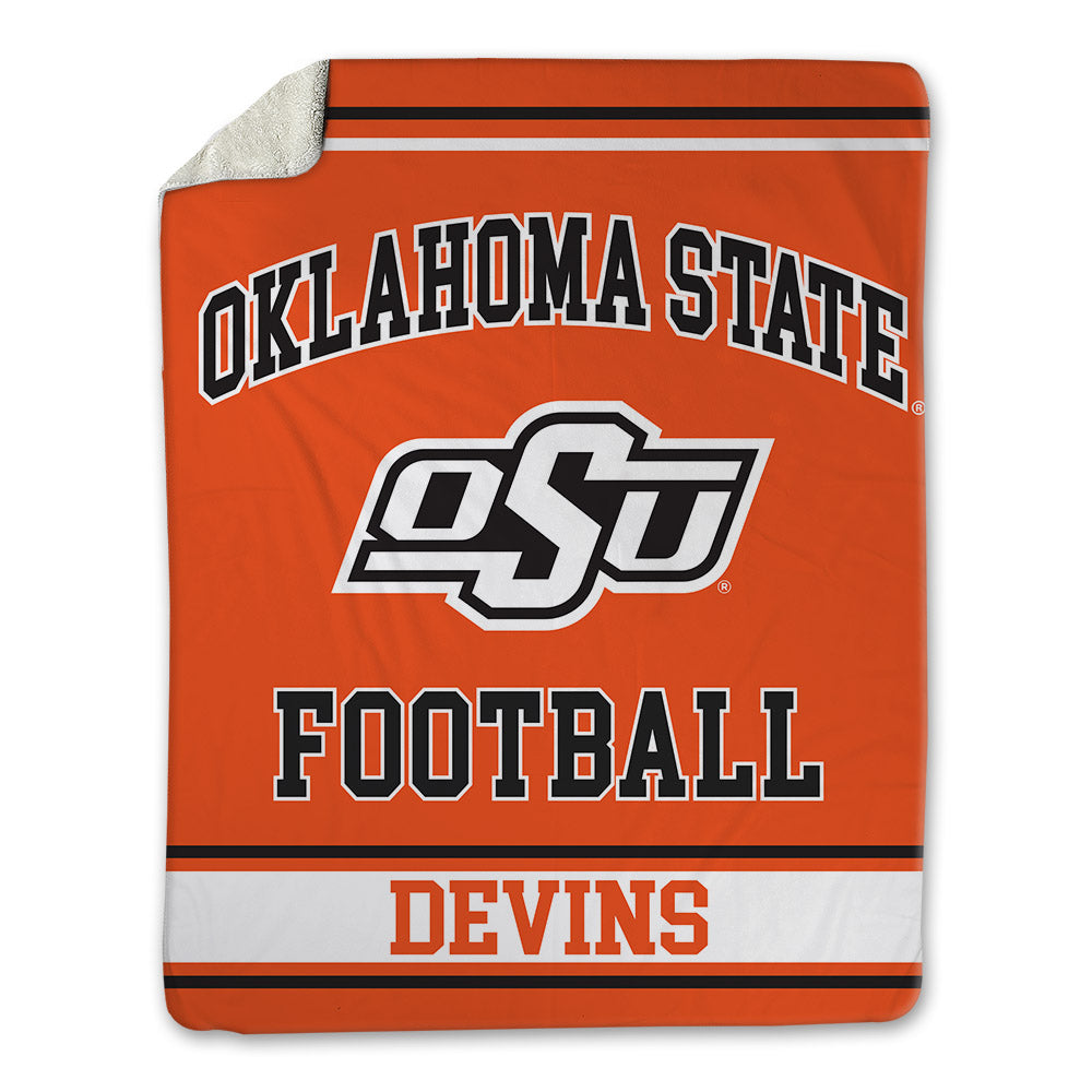 Oklahoma State - NCAA Football : Hudson Devins - Blanket-0