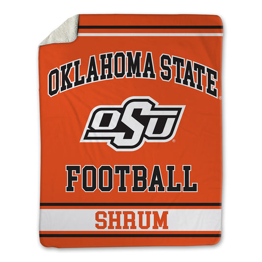 Oklahoma State - NCAA Football : Kason Shrum - Blanket-0