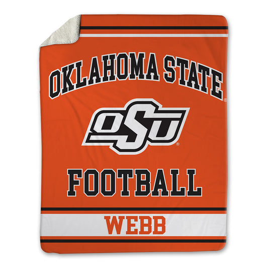 Oklahoma State - NCAA Football : Luke Webb - Blanket-0