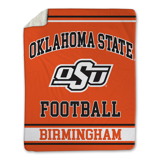 Oklahoma State - NCAA Football : Cole Birmingham - Blanket-0