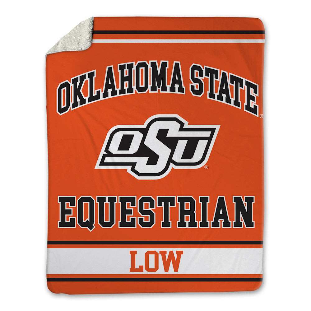 Oklahoma State - NCAA Equestrian : Lourdes Low - Blanket-0