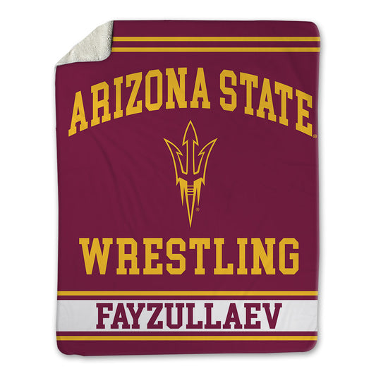Arizona State - NCAA Wrestling : Azizbek Fayzullaev - Blanket-0