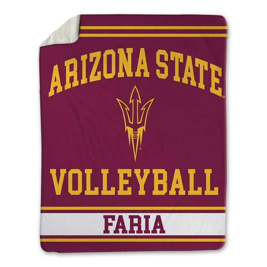 Arizona State - NCAA Women's Volleyball : Bella Faria - Blanket-0