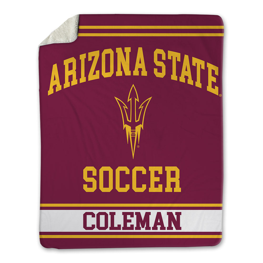 Arizona State - NCAA Women's Soccer : Olivia Coleman - Blanket-0