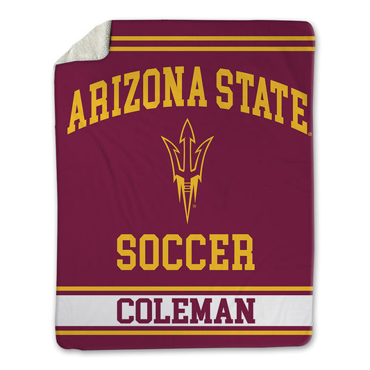 Arizona State - NCAA Women's Soccer : Olivia Coleman - Blanket-0