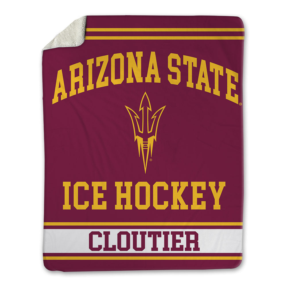 Arizona State - NCAA Men's Ice Hockey : Justin Cloutier - Blanket-0