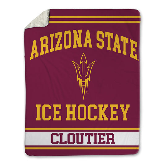 Arizona State - NCAA Men's Ice Hockey : Justin Cloutier - Blanket-0
