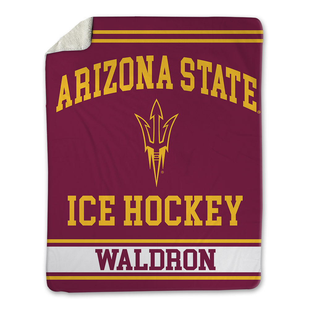 Arizona State - NCAA Men's Ice Hockey : John Waldron - Blanket-0