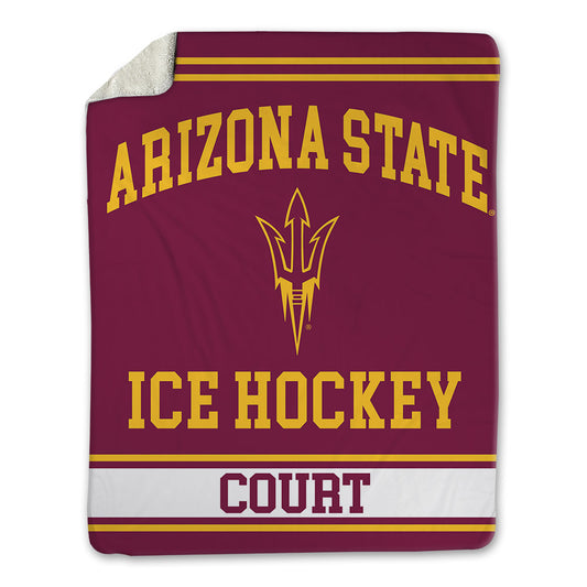 Arizona State - NCAA Men's Ice Hockey : Sam Court - Blanket-0
