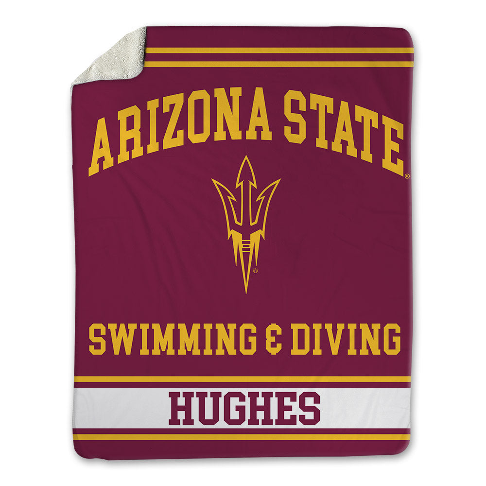 Arizona State - NCAA Women's Swimming & Diving : Kaelia Hughes - Blanket-0