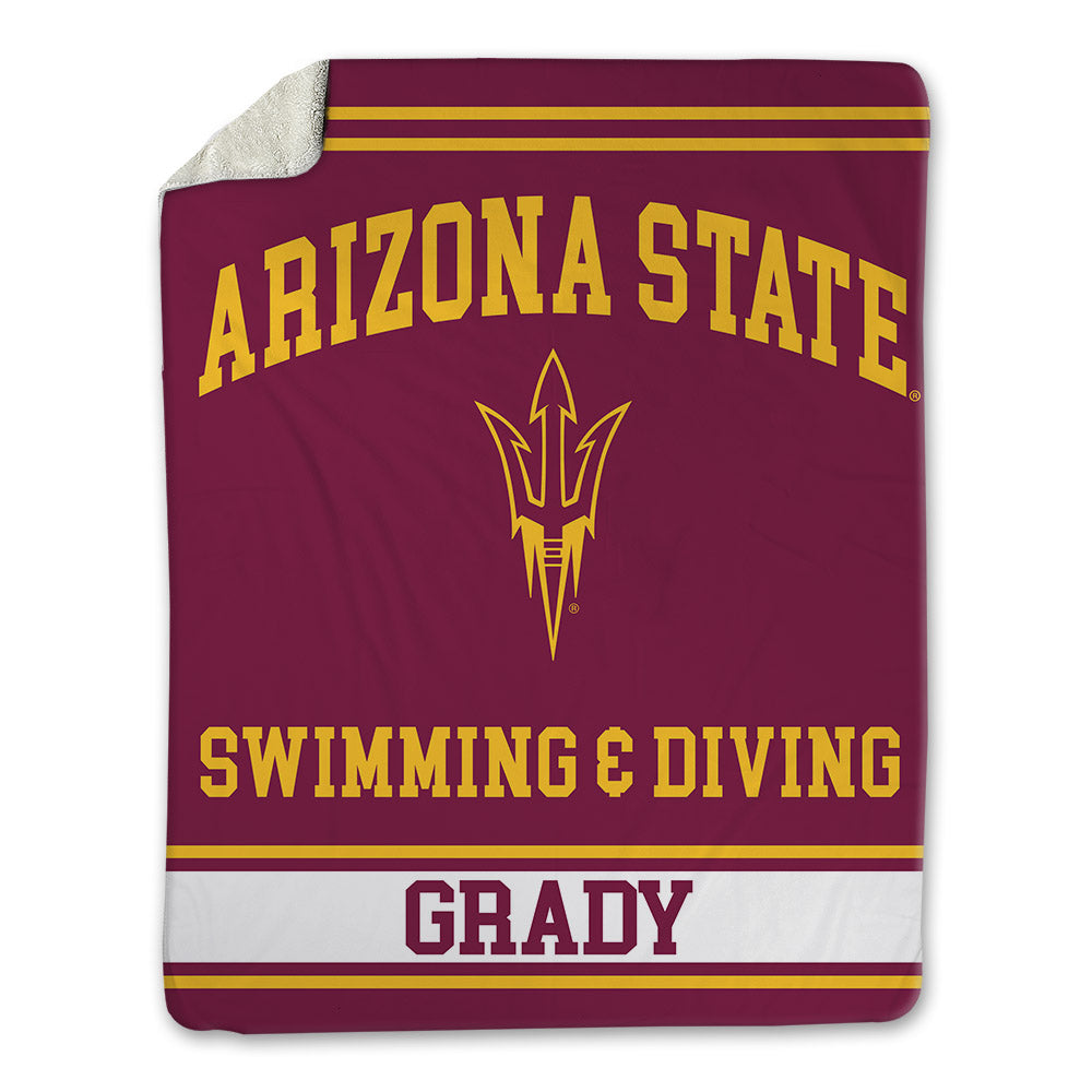 Arizona State - NCAA Men's Swimming & Diving : Reece Grady - Blanket-0