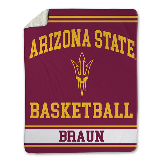 Arizona State - NCAA Men's Basketball : Connor Braun - Blanket-0