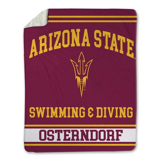 Arizona State - NCAA Men's Swimming & Diving : Christian Osterndorf - Blanket-0