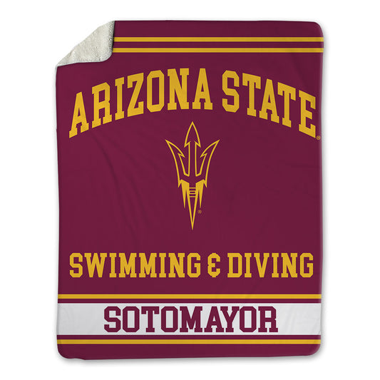 Arizona State - NCAA Women's Swimming & Diving : Alexia Sotomayor - Blanket-0